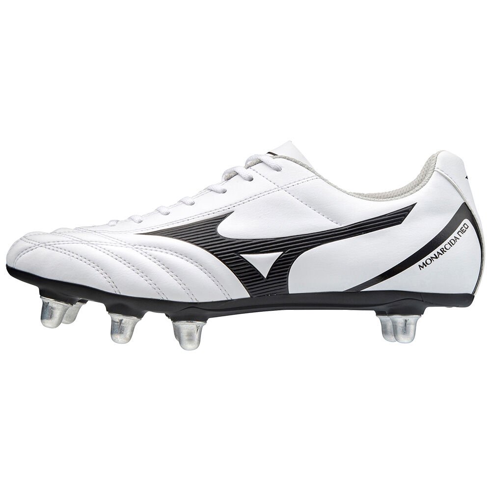 Mizuno Women's Rugby Shoes Monarcida Neo White/Black/Red - OWLRSIU-29